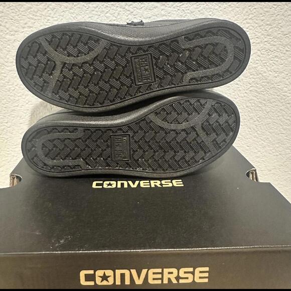 New Converse Pro Leather Black Unisex Sneakers Youth Size 1 - Picture 5 of 7